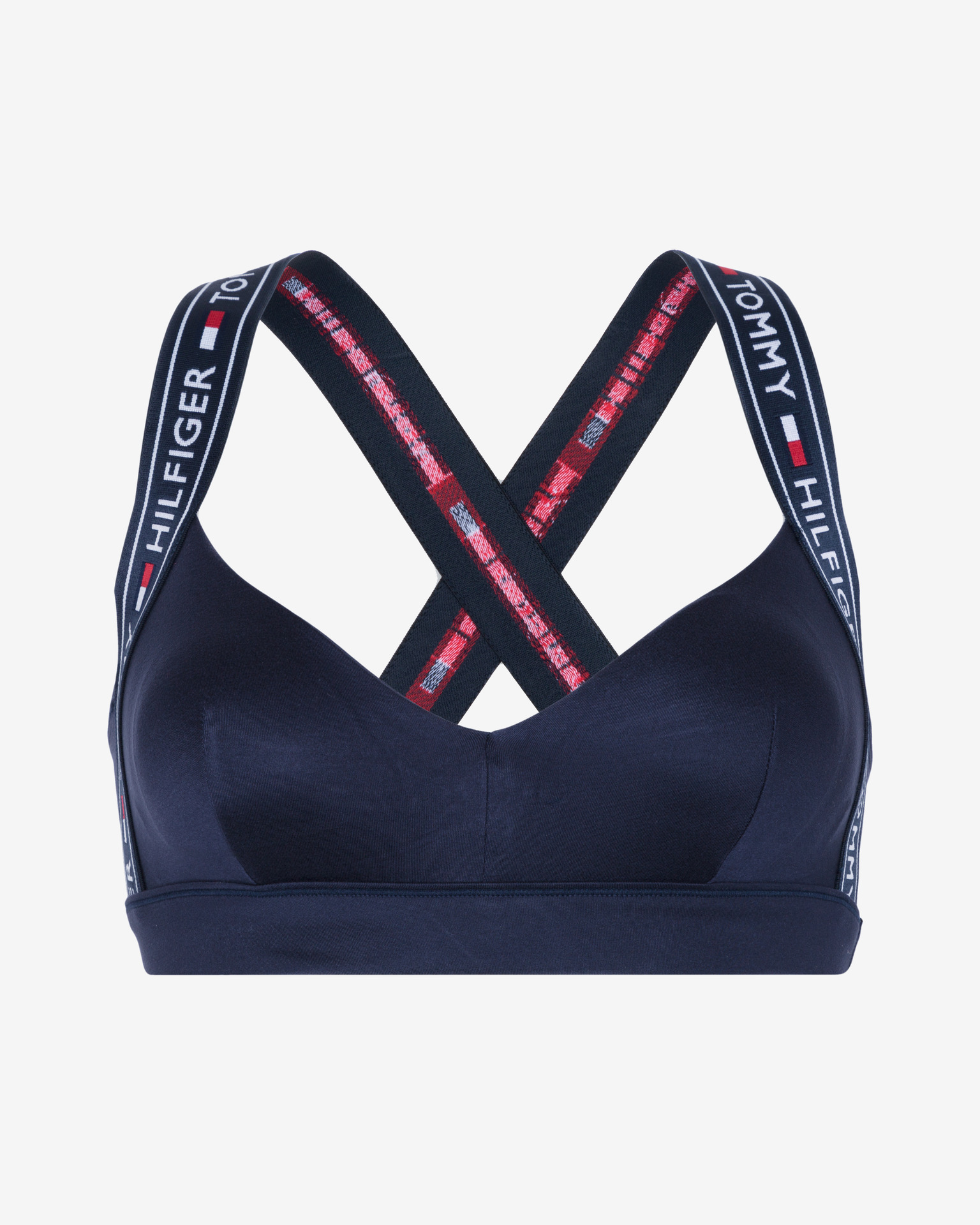 tommy hilfiger bralette red and blue